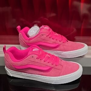 Vans Knu Skool Nubuck Pink Glo – Men’s 10.5 / Women’s 12 – New w/ Box